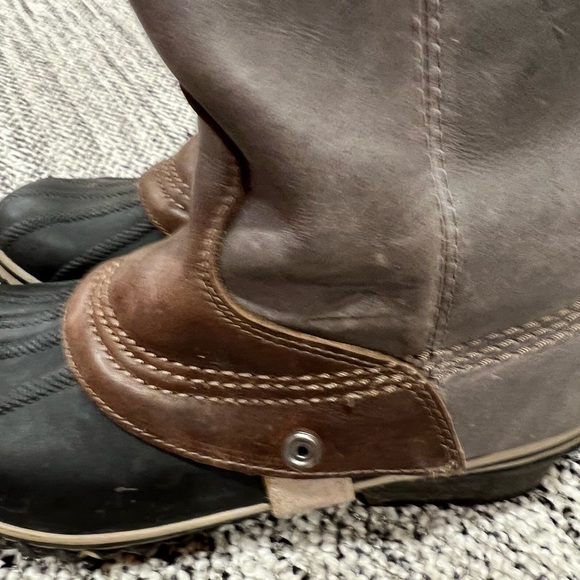 COPY - Sorel Women’s slimpack tall riding duck boots gray leather snow winter s… - Picture 8 of 12